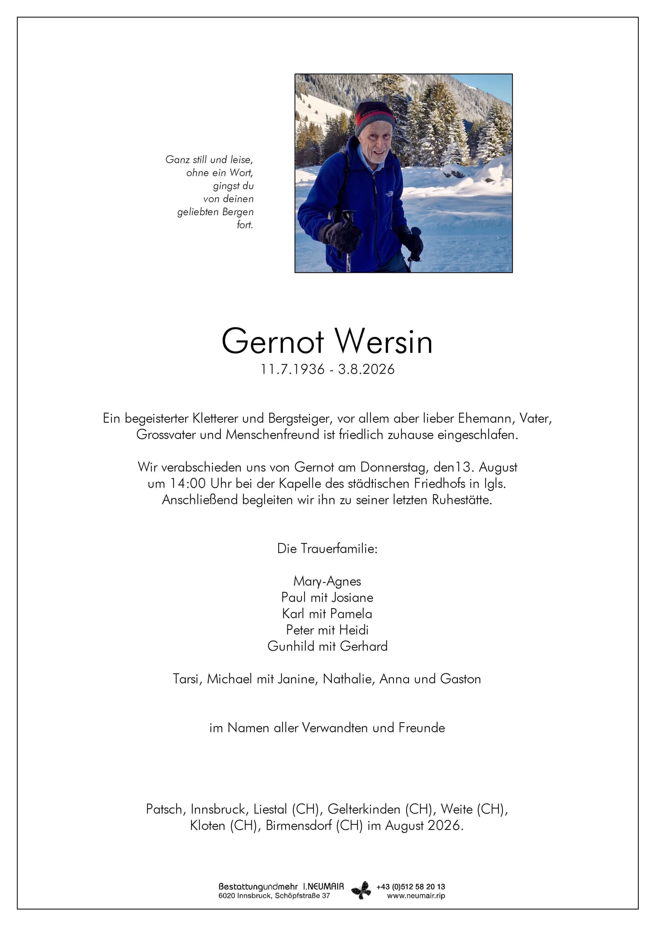 Gernot Wersin